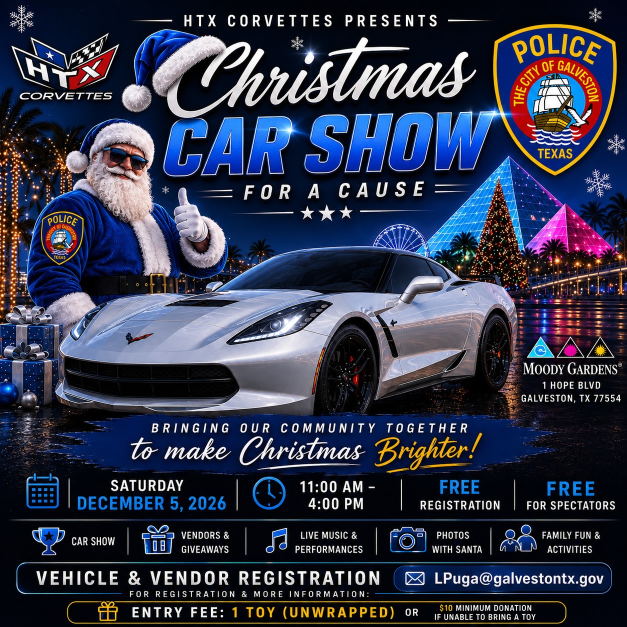 Christmas Car Show for a Cause flyer