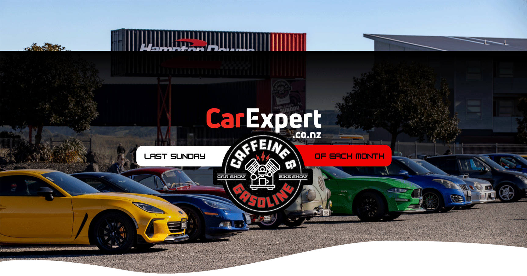 CarExpert Caffeine & Gasoline - Car & Bike Show flyer