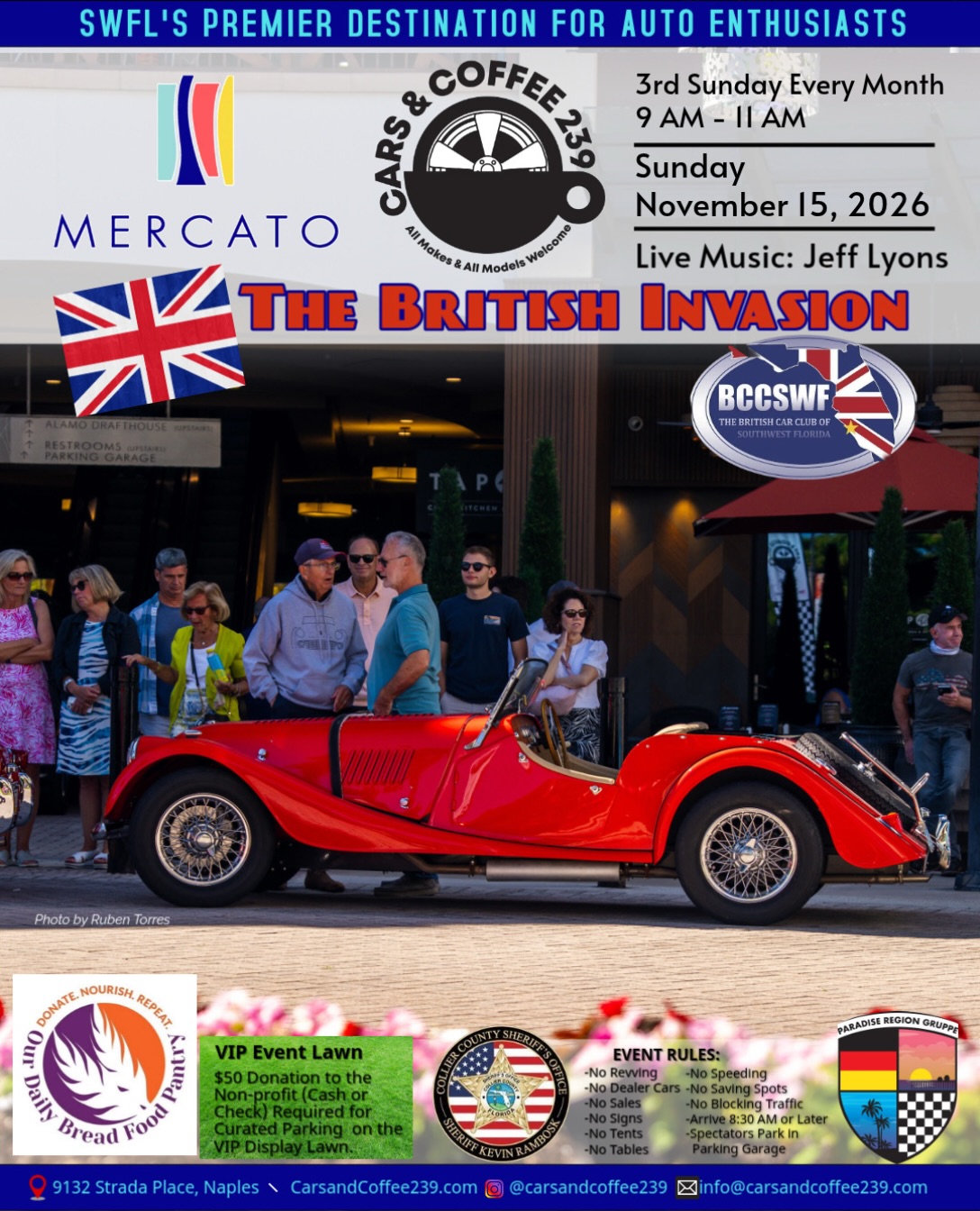 Cars & Coffee 239 - The British Invasion flyer