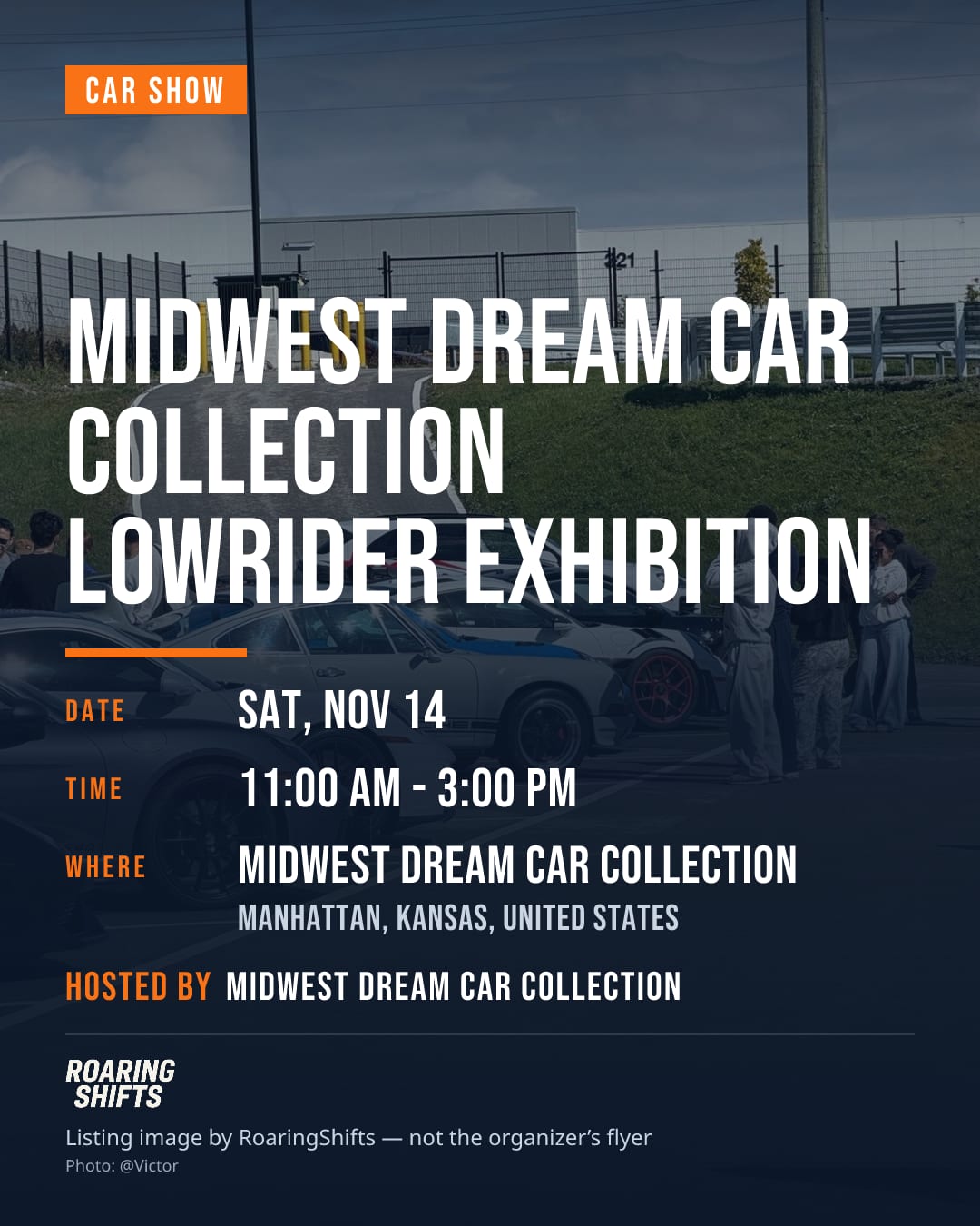 Midwest Dream Car Collection Lowrider Exhibition flyer