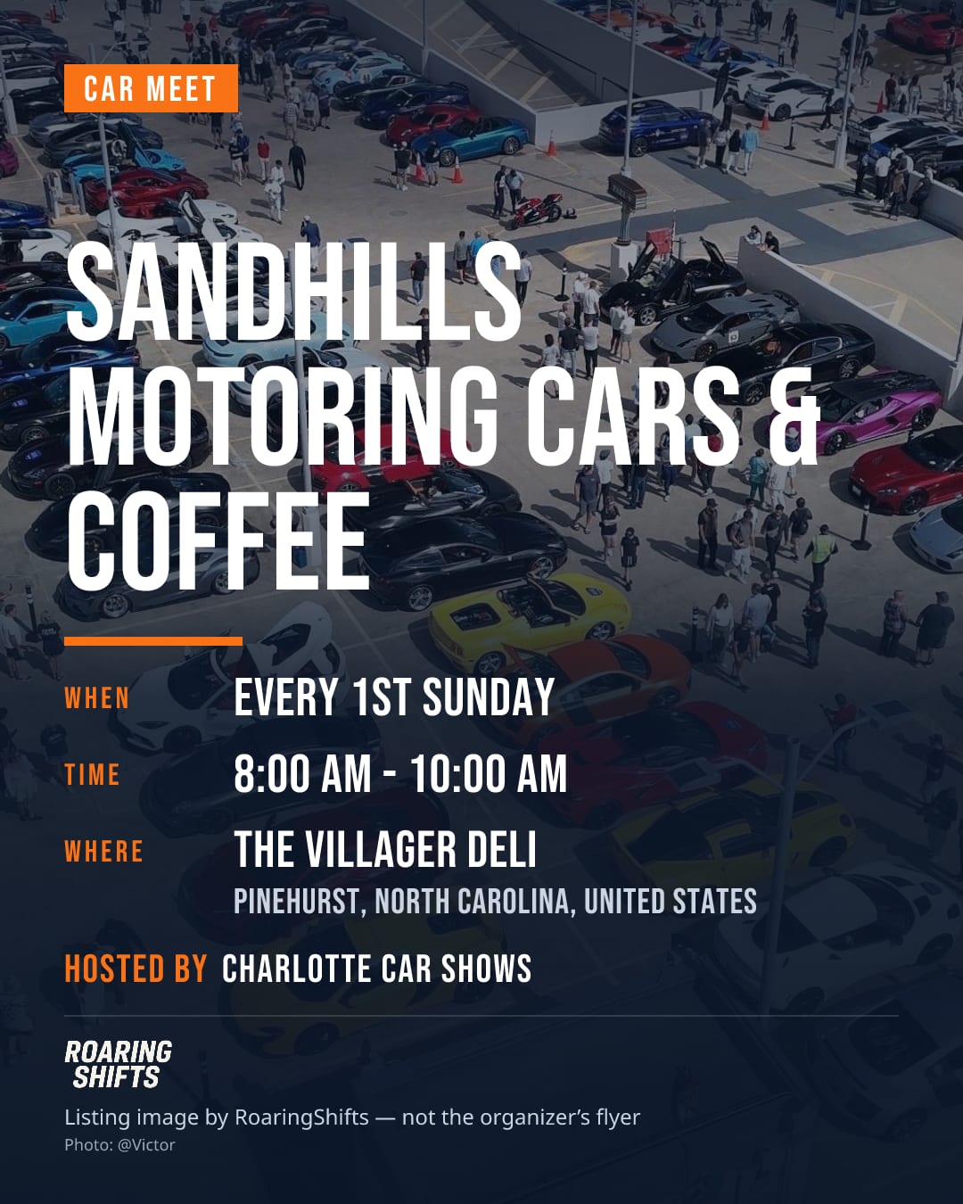 Sandhills Motoring Cars & Coffee flyer