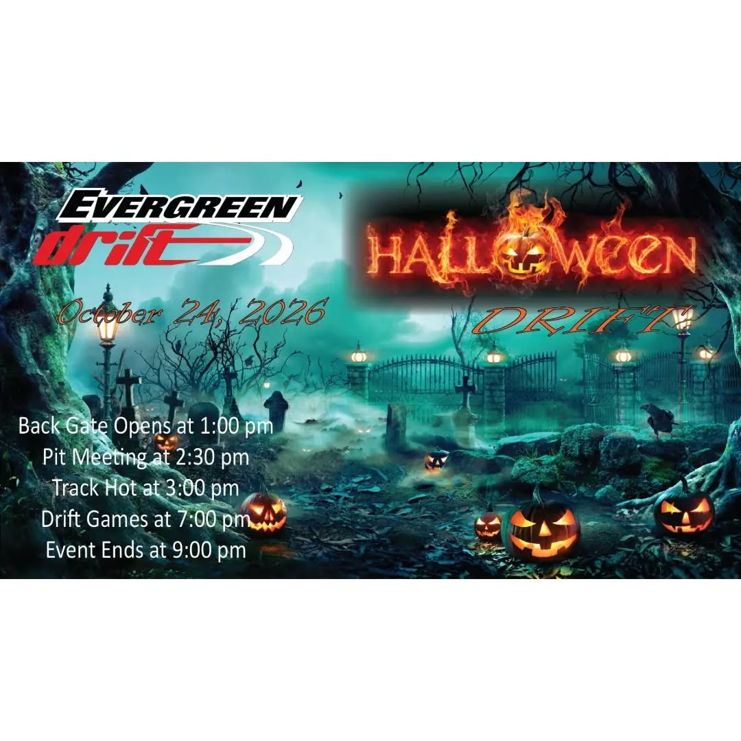 Evergreen Drift - Halloween Drift flyer