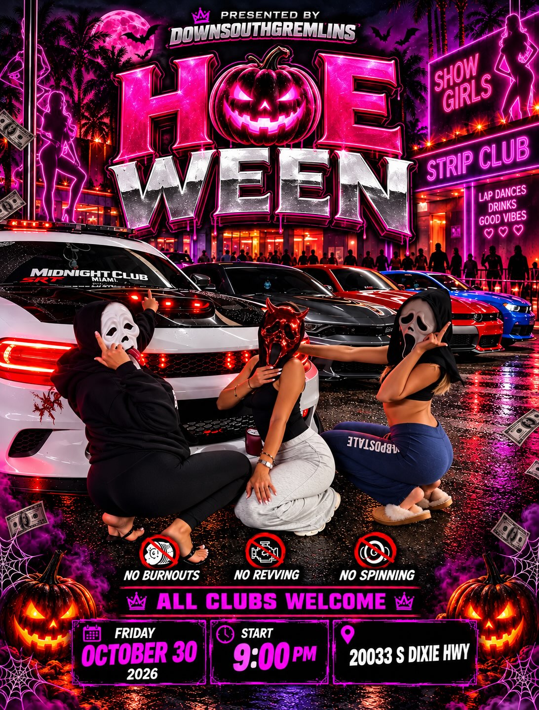 HoeWeen Car Meet - Halloween Edition flyer