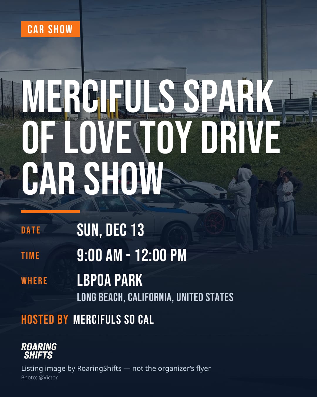 Mercifuls Spark of Love Toy Drive Car Show flyer
