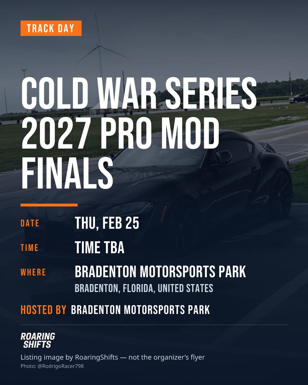 Cold War Series 2027 Pro Mod Finals flyer