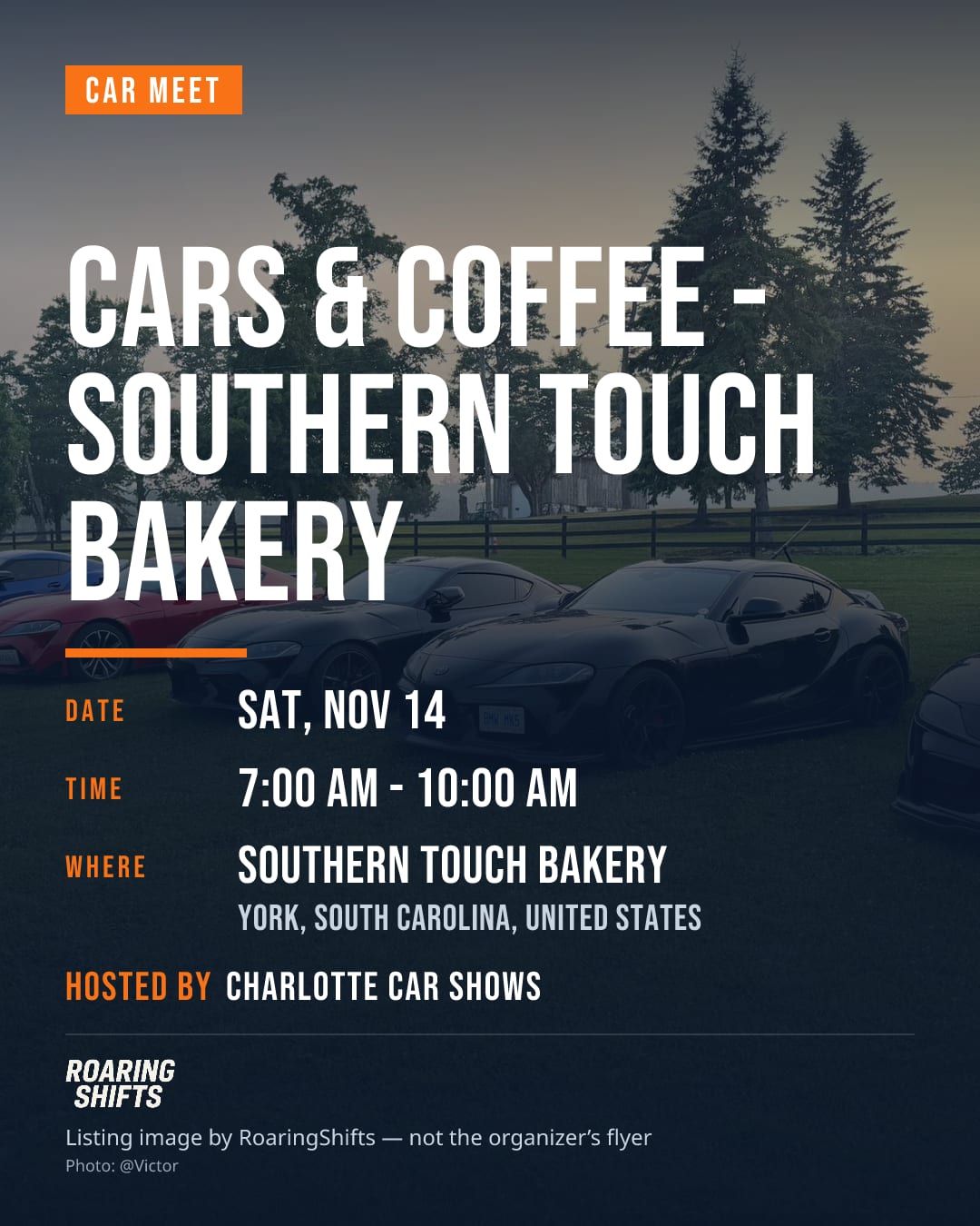 Cars & Coffee – Southern Touch Bakery