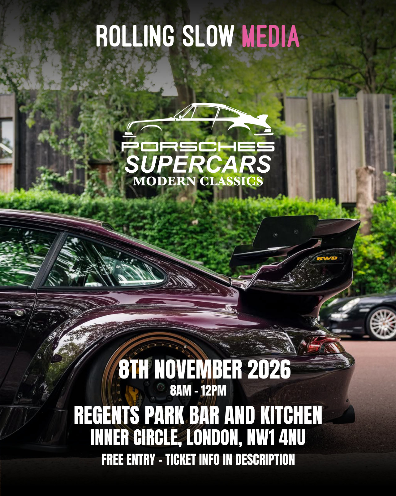 Porsches Supercars Modern Classics flyer