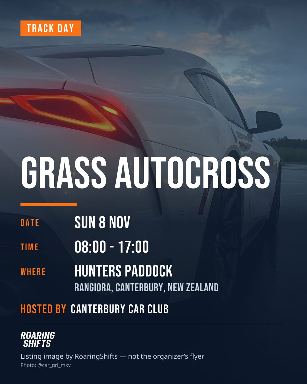 Grass Autocross flyer