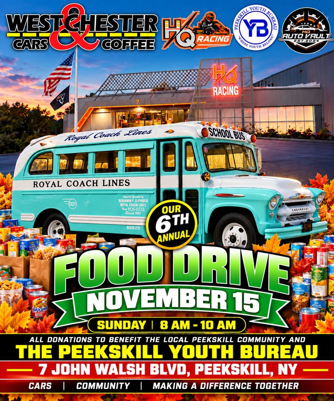 Westchester Cars & Coffee 6th Annual Food Drive